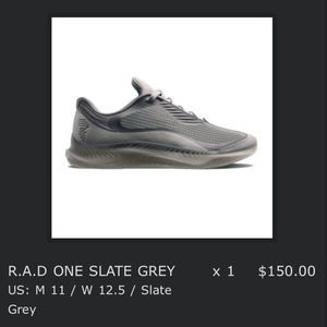 R.A.D global mens shoes - one slate grey